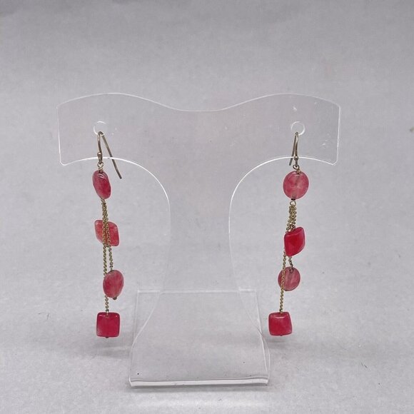 Drop Dangle Multi gemstone Earrings - Picture 2 of 4